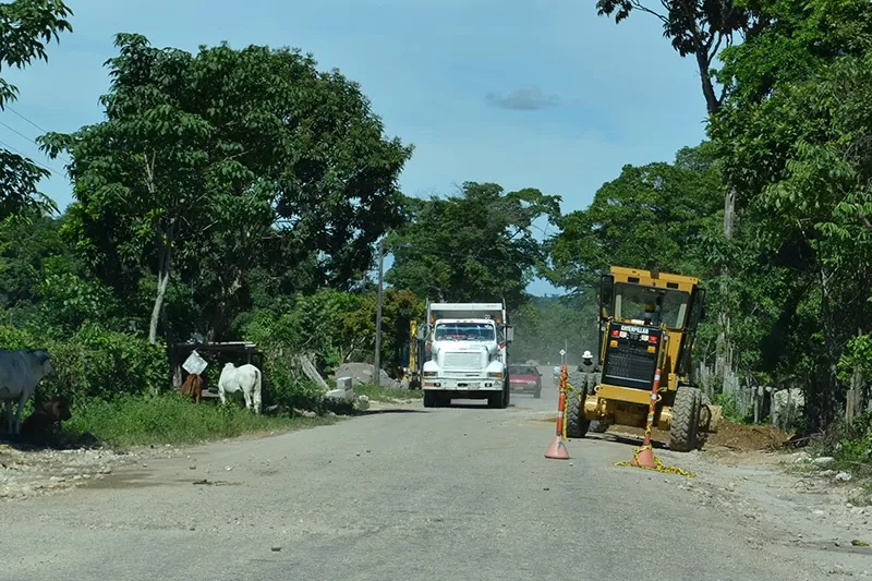 Trabajos desarrollados en la vía de la soberanía en los departamentos de  Boyacá y Norte de Santander, sector de Cubará.